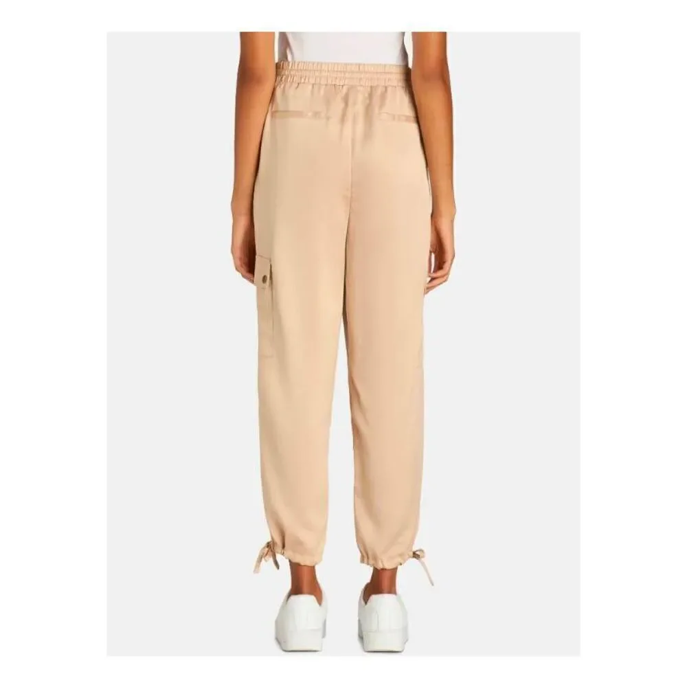Time and Tru Satin Jogger Cargo Mid Rise Pants